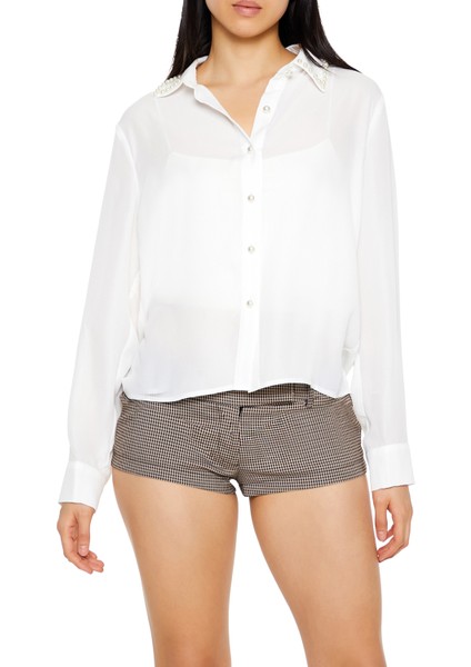 Yaka Detaylı Gömlek modelleri