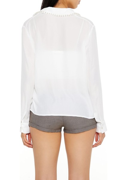 Yaka Detaylı Gömlek