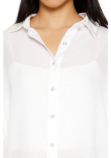 Yaka Detaylı Gömlek