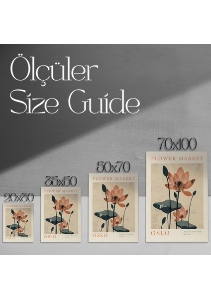 Oslo Lotus Çiçeği Soyut Sanat Tablosu modelleri