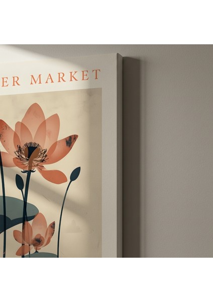 Oslo Lotus Çiçeği Soyut Sanat Tablosu indirimleri