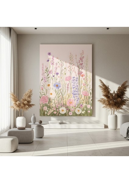 Bahar Çiçekleri Botanik Illüstrasyon Tablosu fırsatları