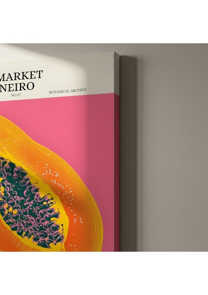 Rio Papaya Tropikal Meyve Soyut Sanat Tablosu indirimleri