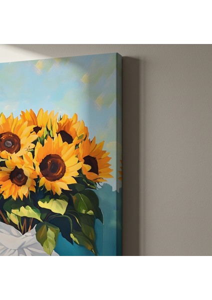 Ayçiçeği Buket Yağlıboya Tablosu indirimleri