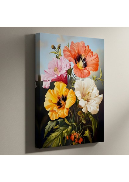 Sürrealist Hibisküs Buket Tablosu