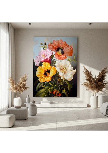 Sürrealist Hibisküs Buket Tablosu fırsatları