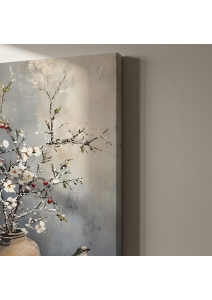 Kış Bahçesi Çiçekli Dal Tablosu indirimleri