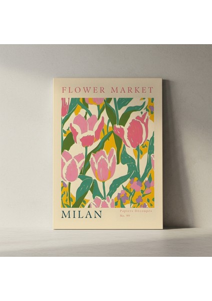 Milano Lale Bahçesi Dekoratif Sanat Tablosu fiyatları