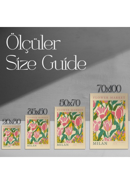 Milano Lale Bahçesi Dekoratif Sanat Tablosu modelleri