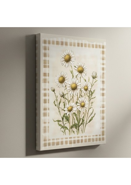 Kırsal Çiçek Buketli Vintage Tarzı Tablo