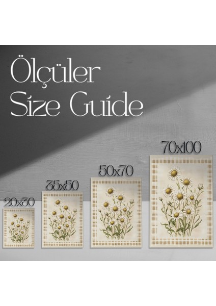 Kırsal Çiçek Buketli Vintage Tarzı Tablo modelleri