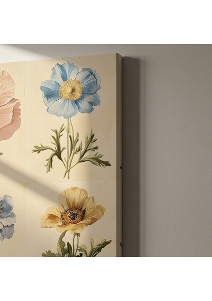 Vintage Çiçek Baskısı Botanik Illüstrasyon Tablosu indirimleri