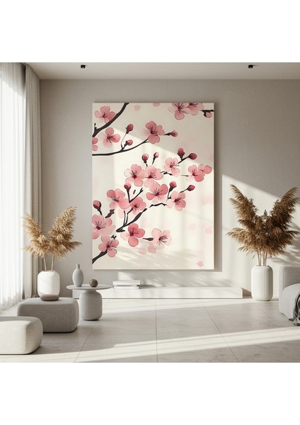 Sakura Çiçekleri Su Boyama Tablosu fırsatları