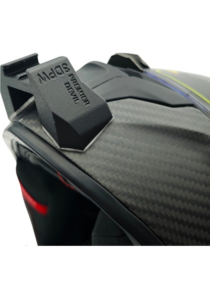 Premier Devil / Devil Carbon Kask Uyumlu Aksiyon Kamera Çene Bağlantı Aparatı Seti Chin Mount