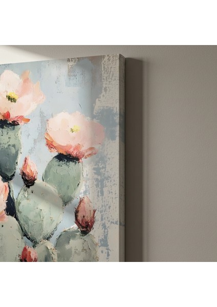 Kaktüs Çiçeği Yağlıboya Tablosu indirimleri