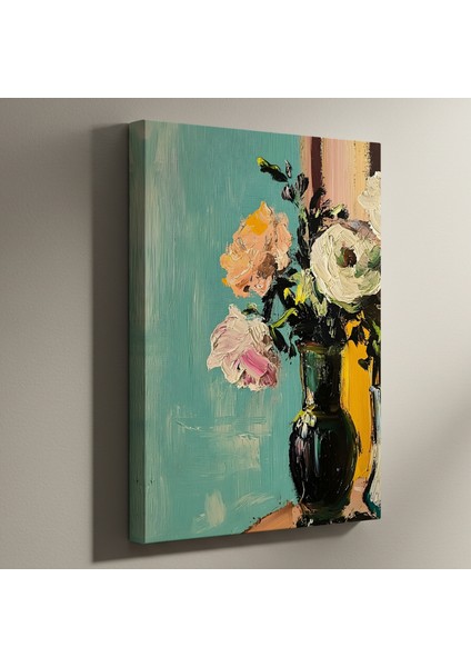 Yağlı Boya Çiçek Buketi Tablosu