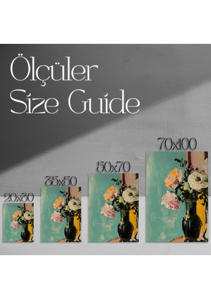 Yağlı Boya Çiçek Buketi Tablosu modelleri