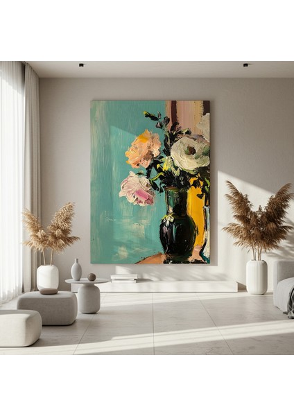 Yağlı Boya Çiçek Buketi Tablosu fırsatları