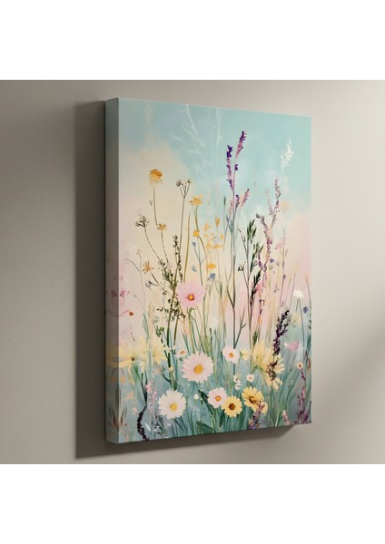 Bahar Çiçek Tarlası Tablosu