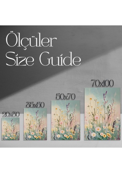 Bahar Çiçek Tarlası Tablosu modelleri