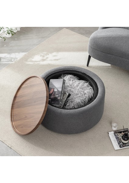 Furno Luxury Depolama Alanlı Puf Antrasit fiyatları