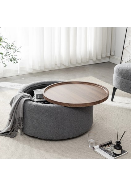 Furno Luxury Depolama Alanlı Puf Antrasit modelleri
