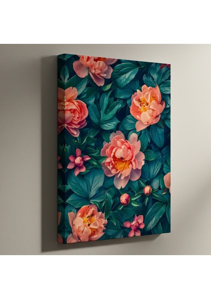 Şakayık Çiçek Bahçesi Soyut Tablosu