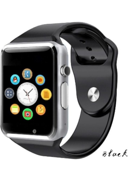 Siyah Sim Kartlı Akıllı Saat, Kamera ve Btk Kayıt Özellikleriyle Yeni Nesil Teknoloji