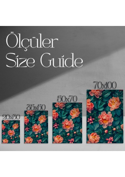 Şakayık Çiçek Bahçesi Soyut Tablosu modelleri