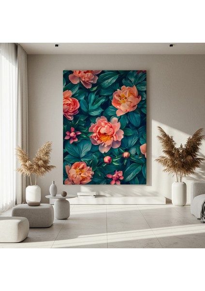 Şakayık Çiçek Bahçesi Soyut Tablosu fırsatları