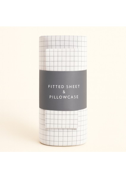 Tek Kişilik Kareli Desen Lastikli Çarşaf ve Yastık Kılıfı 120 x 200 fiyatları