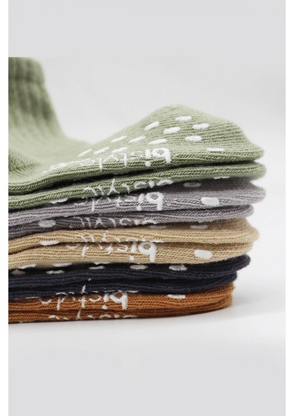 Bistyle 5'li Penye Kaymaz Çember Soket Çorap 10122 Bej