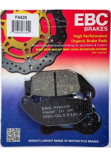 Cf Moto 450 Sr Ebc Arka Fren Balatası