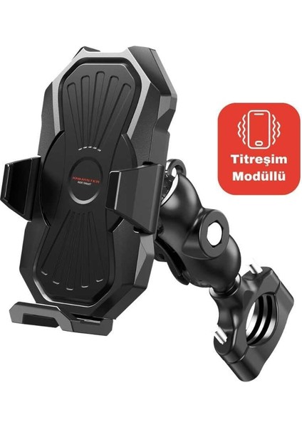 Knmaster TT-880 Titreşim Önleyicili Motosiklet Telefon Tutucu