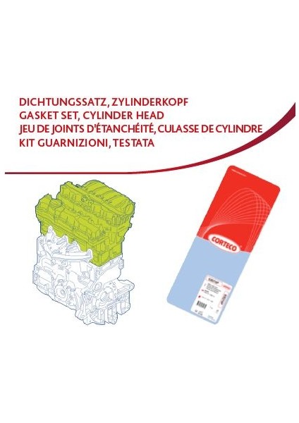 418321P Üst Takım Conta Astra G-H - Vectra C 1.6 16V