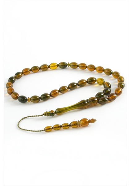 Sepetim Zeytin Şekilli Plastik Tesbih 8X11 Mm-Asker Yeşili fiyatları