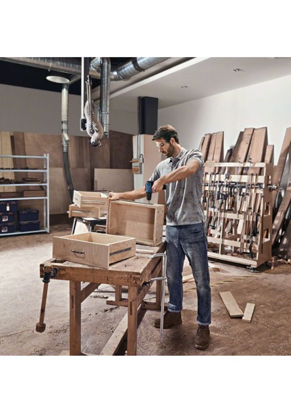 Gsb 12V-30 2.0AH Çift Akülü Darbeli Vidalama +43 Parça Vidalama Ucu + Lokma Anahtar Seti Hediye