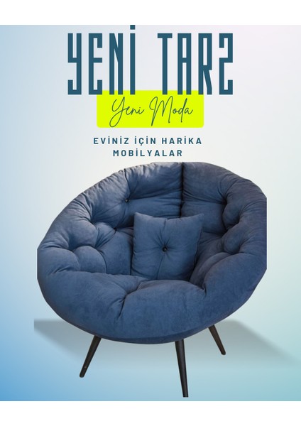 Ergonomik Modern Berjer Tekli Koltuk | Geniş ve Rahat Oturma Alanı | Okuma & Dinlenme Koltuğu | Milano Tasarım