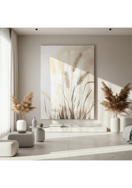 Minimalist Buğday Başakları Soyut Tablo fırsatları