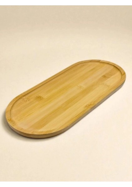 Ahşap Bambu Yağdanlık Altlık - Mini Tepsi (20X10X0.8 Cm)