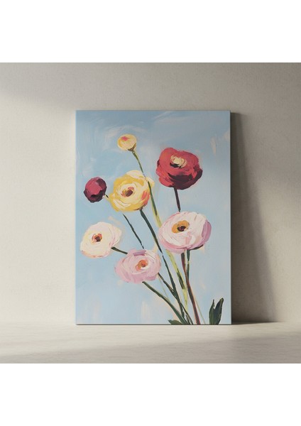 Pastel Çiçek Buketleri Akrilik Tablo fiyatları