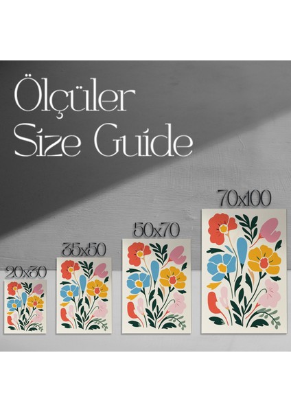 Çiçek Buketleri Soyut Sanat Tablosu modelleri