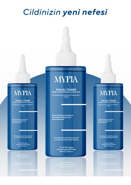 Sivilce ve Siyah Nokta Karşıtı Arındırıcı ve Canlandırıcı Salisilik Asit Niacinamide Etkili Tonik 200 ml