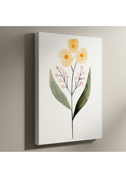 Suluboya Çiçek Buket Soyut Sanat Tablosu