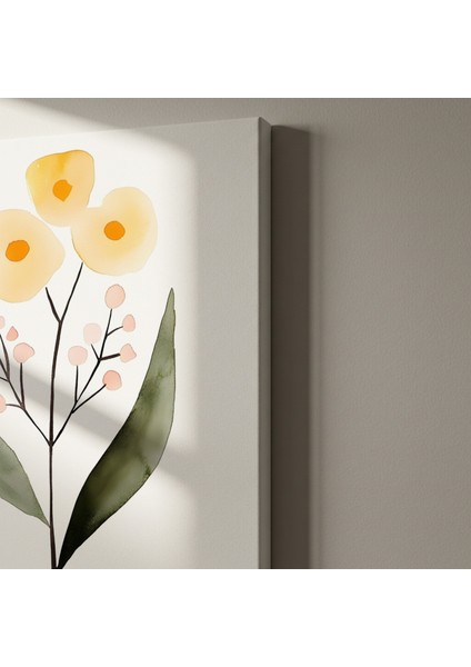 Suluboya Çiçek Buket Soyut Sanat Tablosu indirimleri