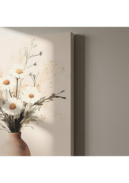 Bohem Tarzı Papatya Buketli Vazo Tablosu indirimleri