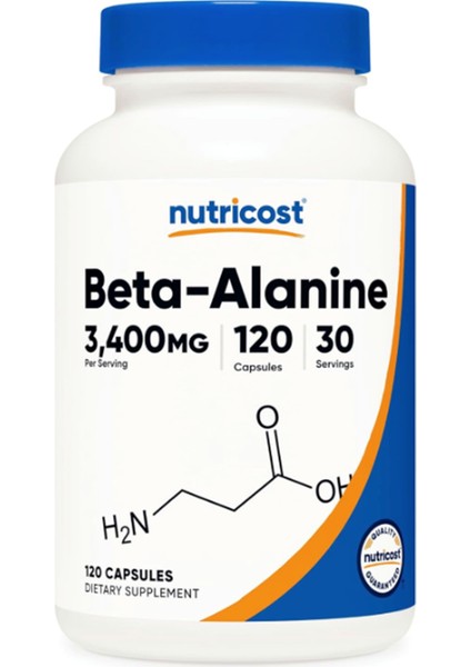 Beta-Alanine Capsules 3400MG, 120 Caps (30 Serv)