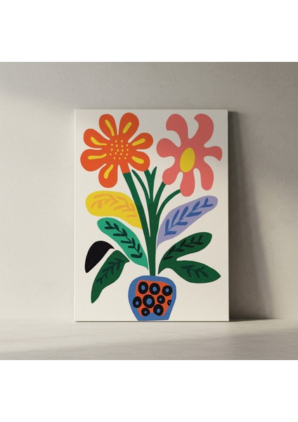 Canlı Renkler Modern Çiçek Buket Tablosu fiyatları