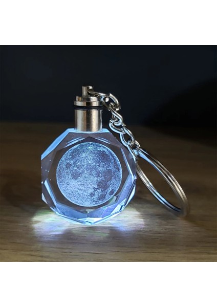 Dolunay Tasarımlı Işıklı Anahtarlık