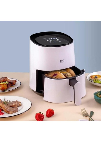 3l Akıllı Airfryer Fritöz Beyaz, Sağlıklı ve Pratik Kullanım